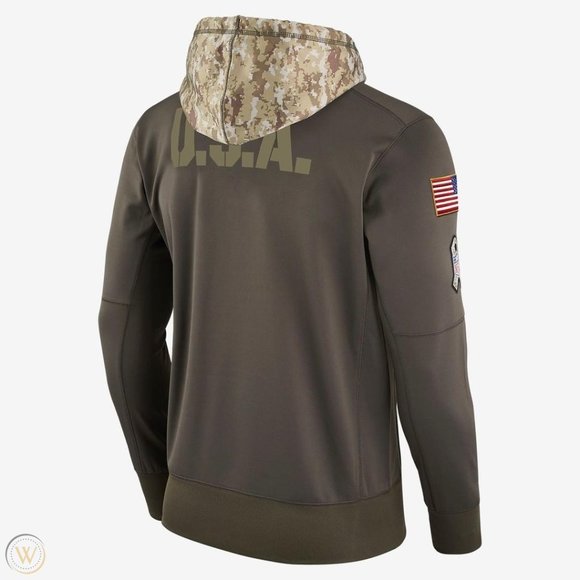 Rare 100% Nike 2017 Tennessee Titans Salute To Service ON FIELD Hoodie Medium M - Picture 4 of 5